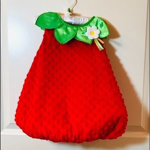 Toddler strawberry Halloween costume